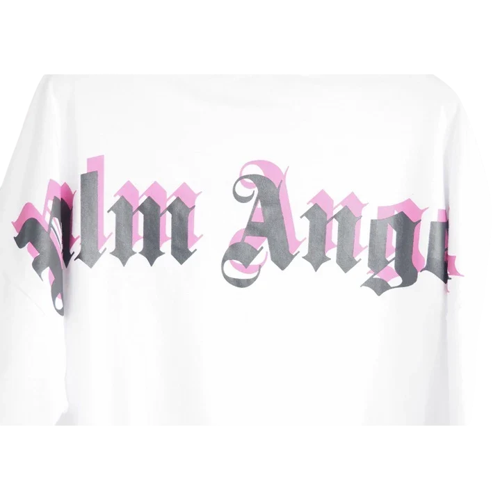 Camiseta Palm Angels Double Logo Branca