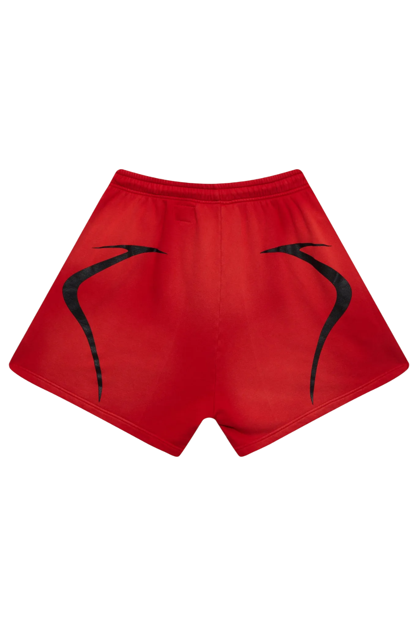 Hellstar Warm Up Shorts Vermelho