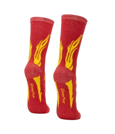 Meia Cano Longo Relâmpago McQueen Carros