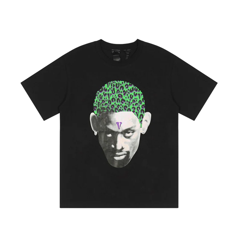 Camiseta Vlone x Rodman Cheetah Preta