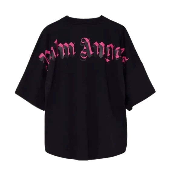 Camiseta Palm Angels Double Logo Preta