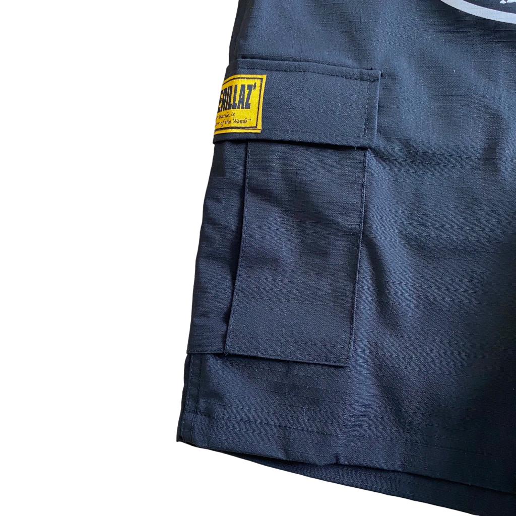 Bermuda Corteiz Guerillaz Cargo Preto