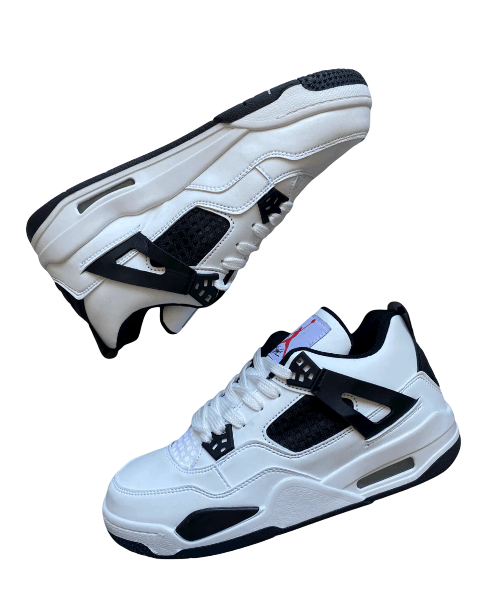 Tênis Air jordan 4 "Military Black" Branco / Preto