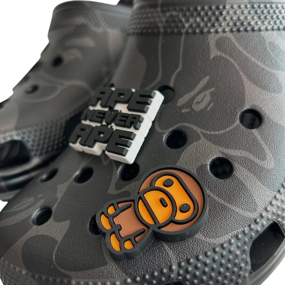 Crocs x Bape Classic Clog Camo Black