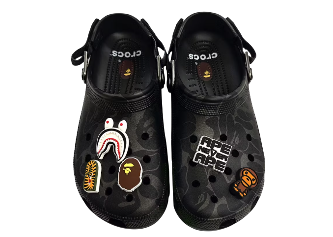 Crocs x Bape Classic Clog Camo Black