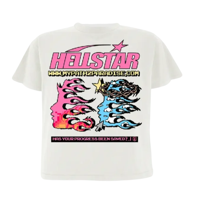 Camiseta Hellstar Pixel Branca