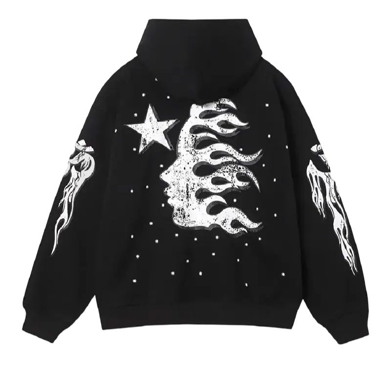 Moletom Hellstar Brainwashed Hoodie Without Brain Black