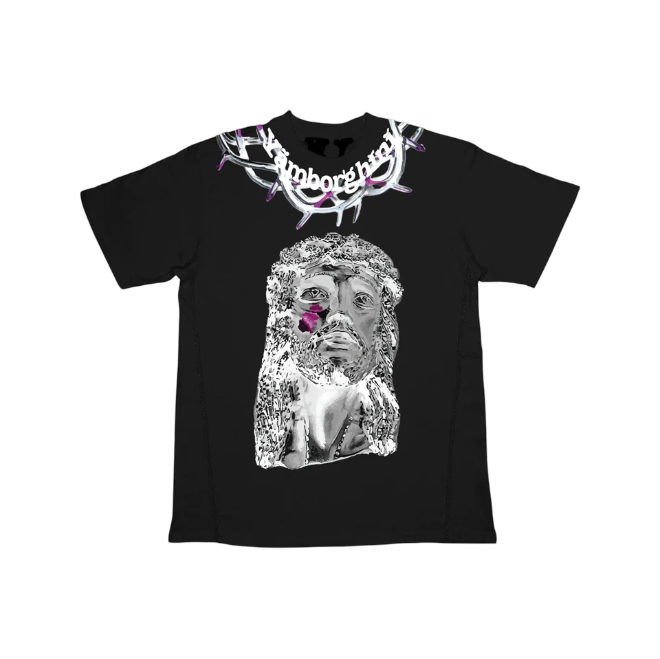 Camiseta Vlone Yams Day Jesus Piece Preta