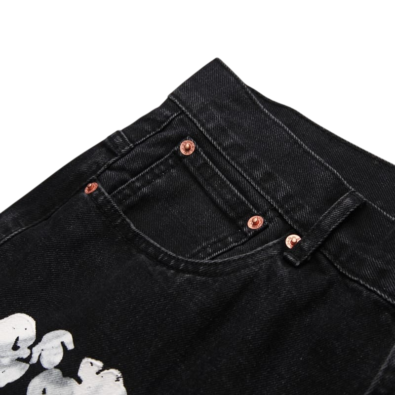 Calça Jeans Light Wash Denim Tears x Levi's Preto
