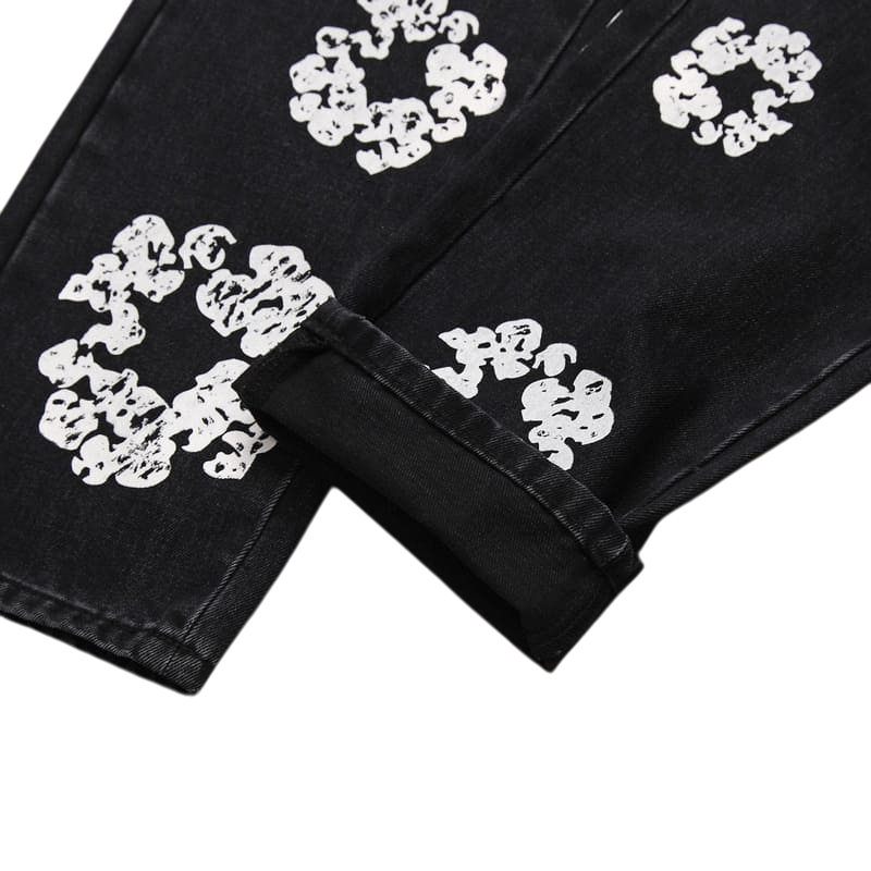 Calça Jeans Light Wash Denim Tears x Levi's Preto