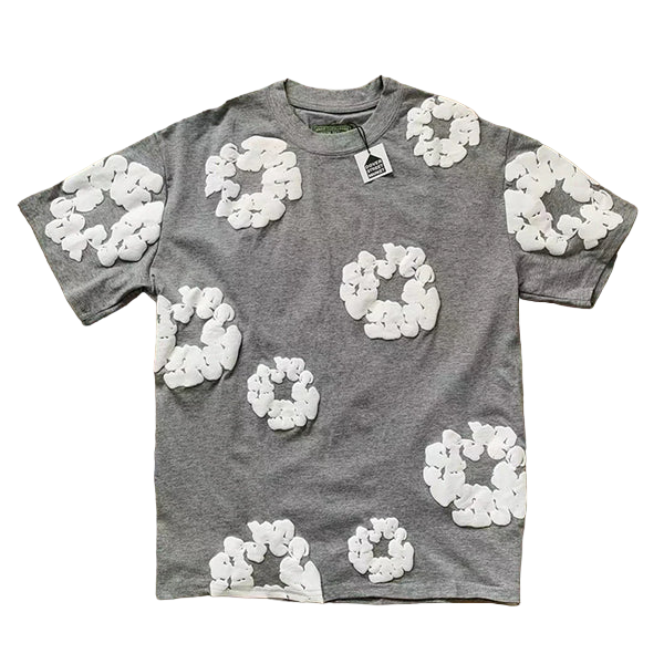 Camiseta Cotton Denim Tears Cinza