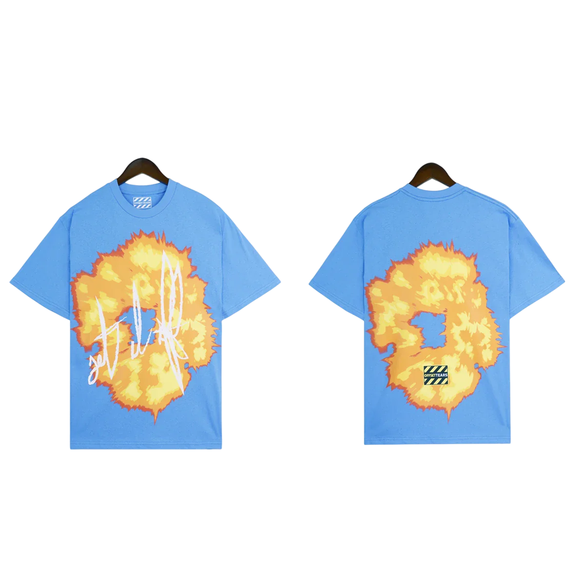 Camiseta Cotton Denim Tears x Offset It Off Azul #1