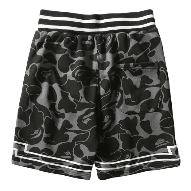 Bermuda Bape Bapesta Camuflada Cinza