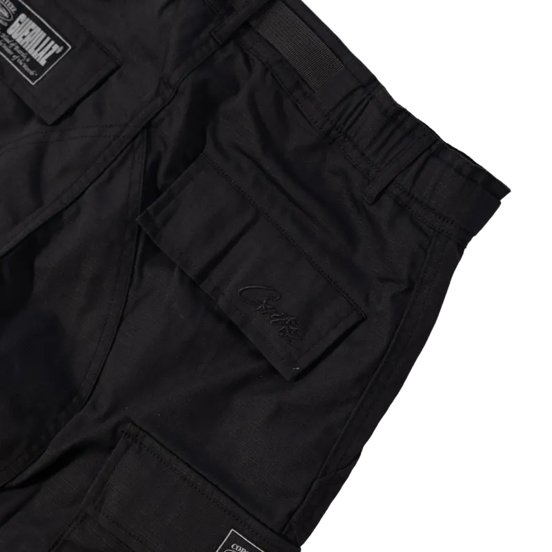 Calça Corteiz Guerillaz Cargo Logo Cinza