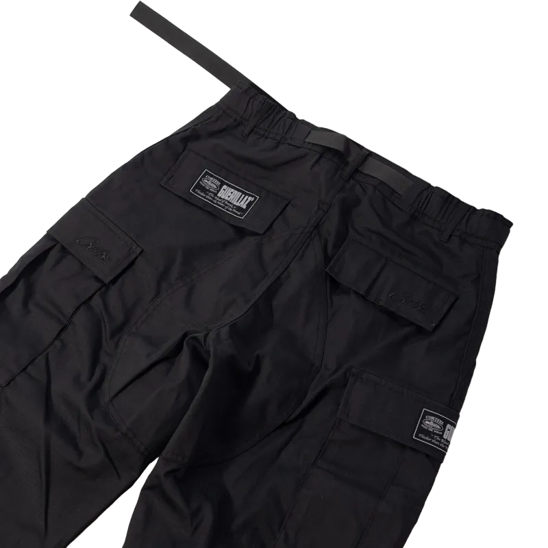 Calça Corteiz Guerillaz Cargo Logo Cinza