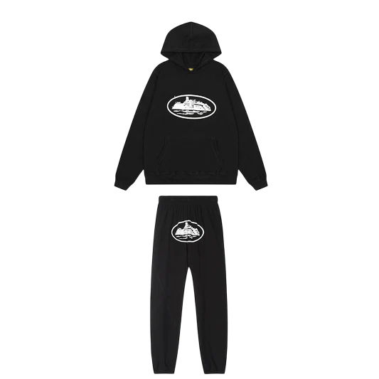 Conjunto Moletom Corteiz Alcatraz Preto