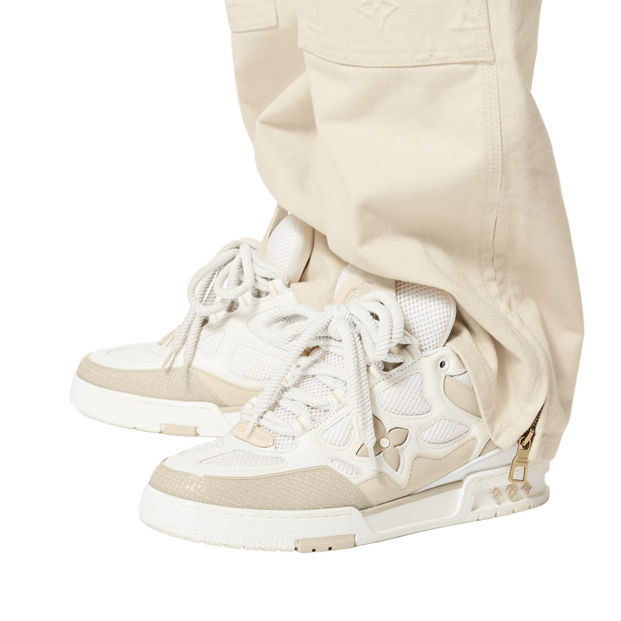 Tênis Louis Vuitton LV Skate Bege