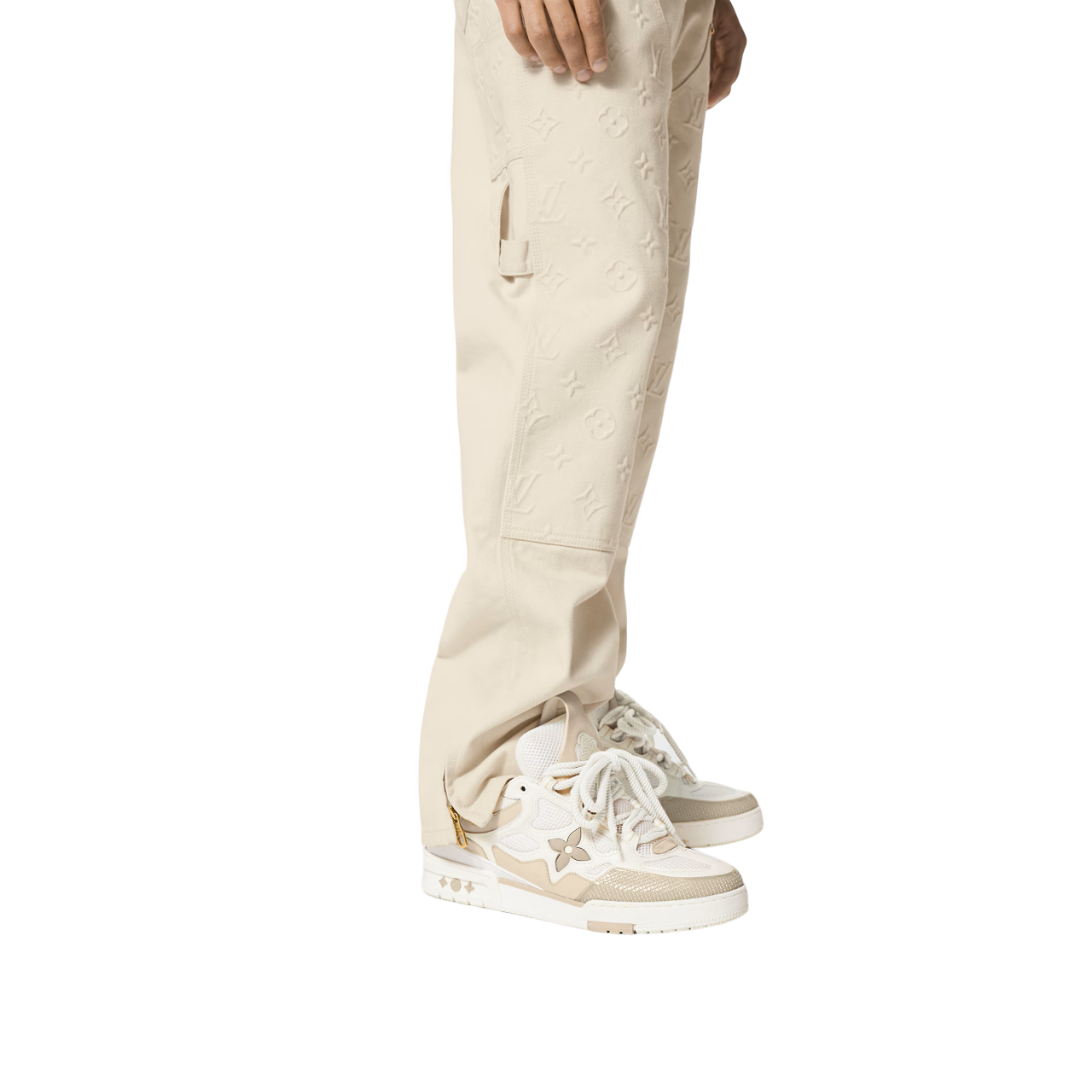 Tênis Louis Vuitton LV Skate Bege