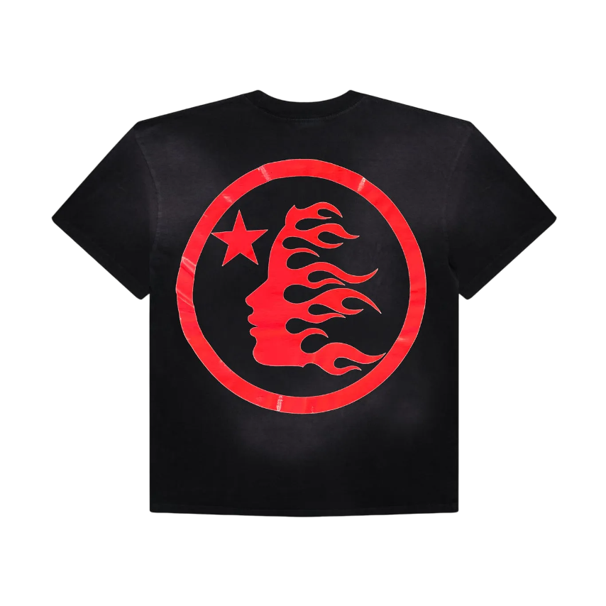 Camiseta Hellstar Sports Core Logo Gel Preta/Vermelho