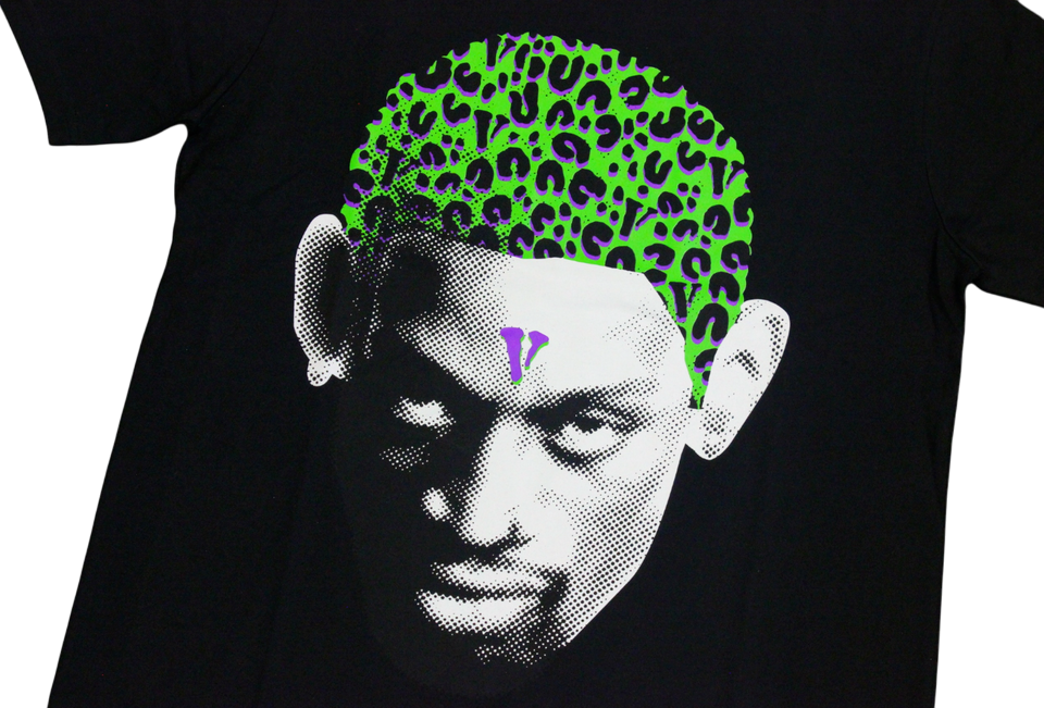 Camiseta Vlone x Rodman Cheetah Preta