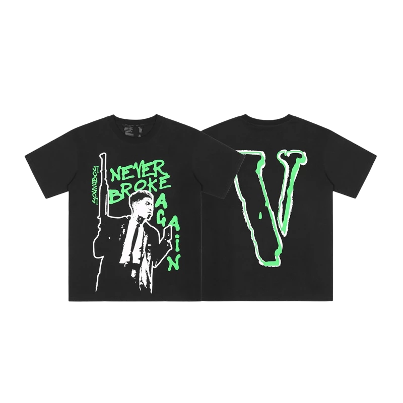 Camiseta Vlone x Youngboy Preta