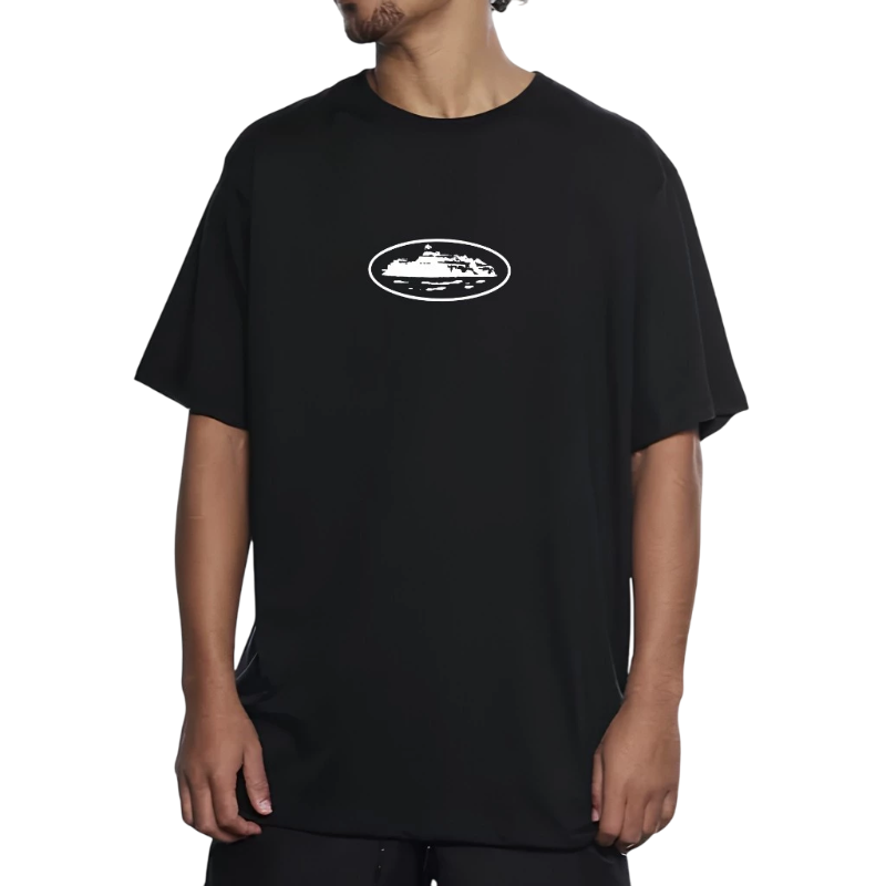 Camiseta Corteiz Alcatraz Logo Cotton