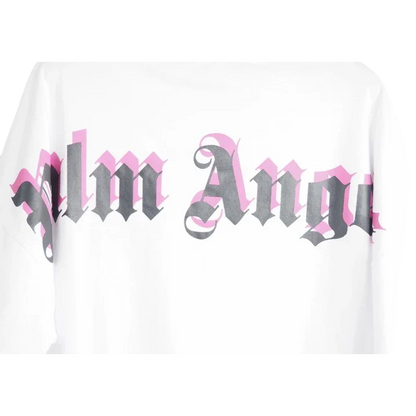 Camiseta Palm Angels Double Logo Branca