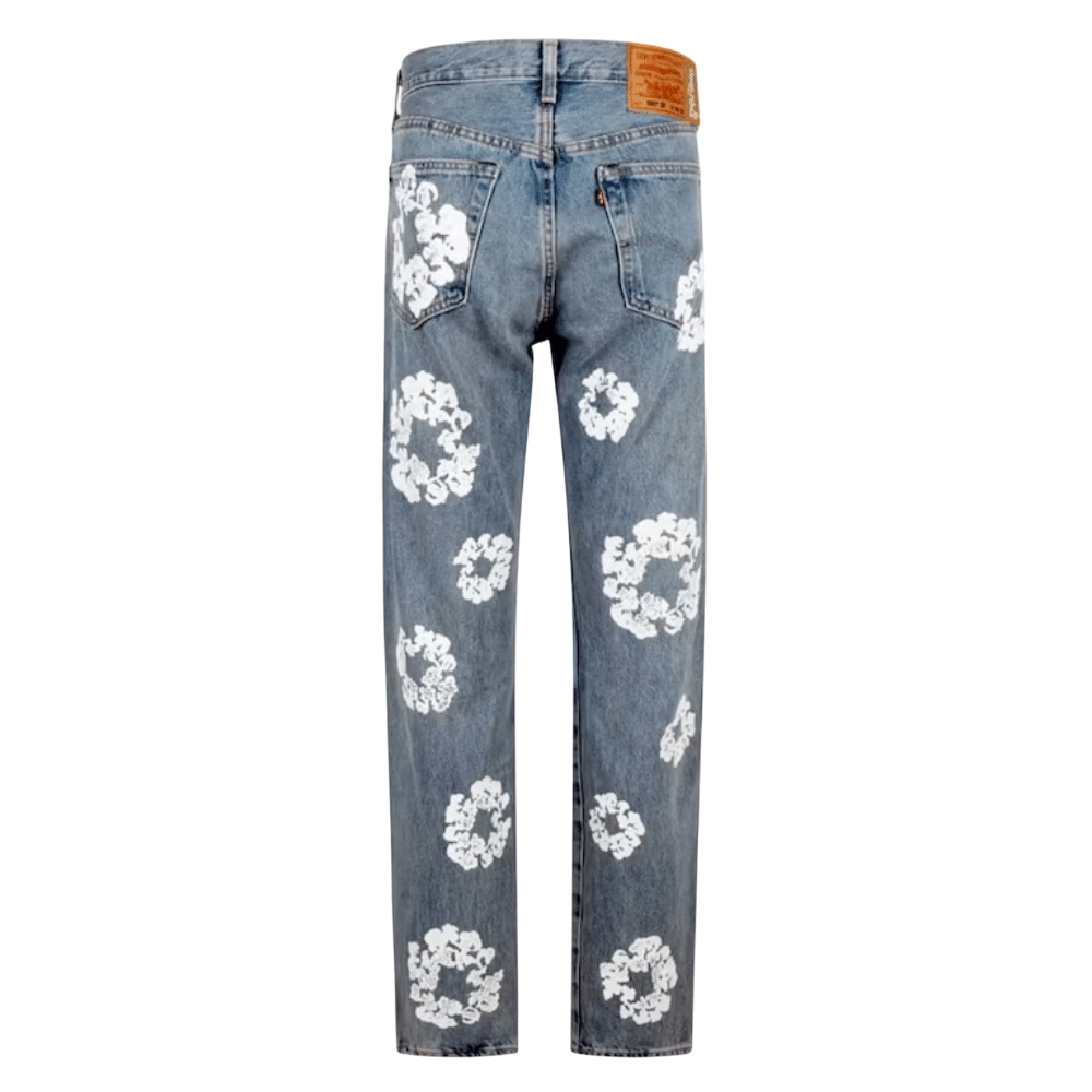 Calça Jeans Light Wash Denim Tears x Levi's Azul