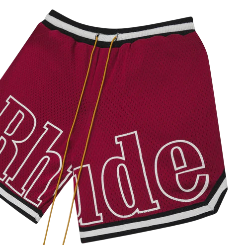 Bermuda Rhude Basketball Swin Trunks Vermelha