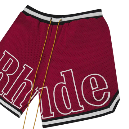 Bermuda Rhude Basketball Swin Trunks Vermelha