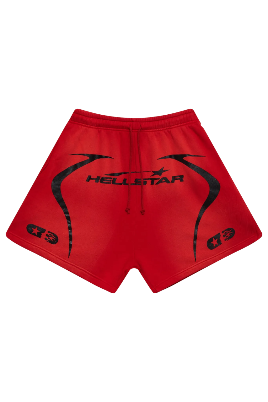 Hellstar Warm Up Shorts Vermelho