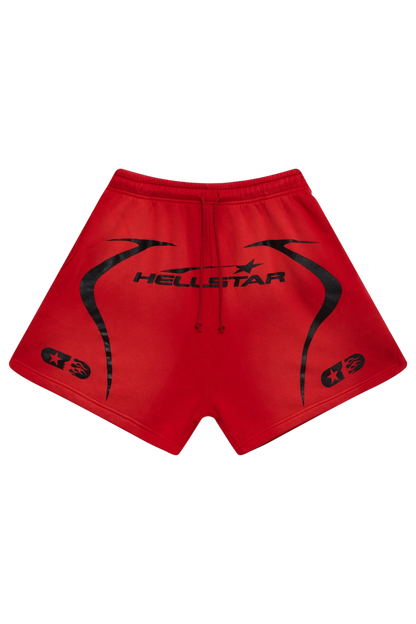Hellstar Warm Up Shorts Vermelho