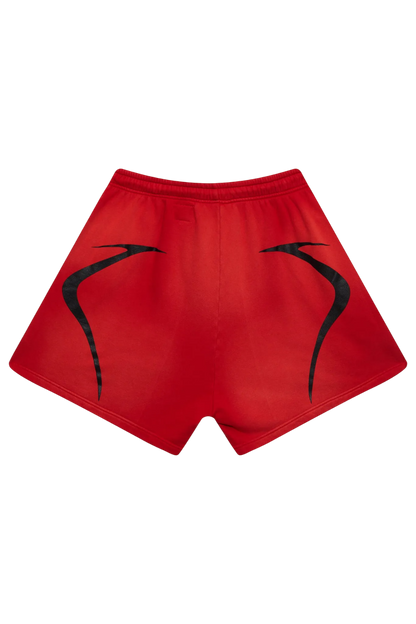 Hellstar Warm Up Shorts Vermelho