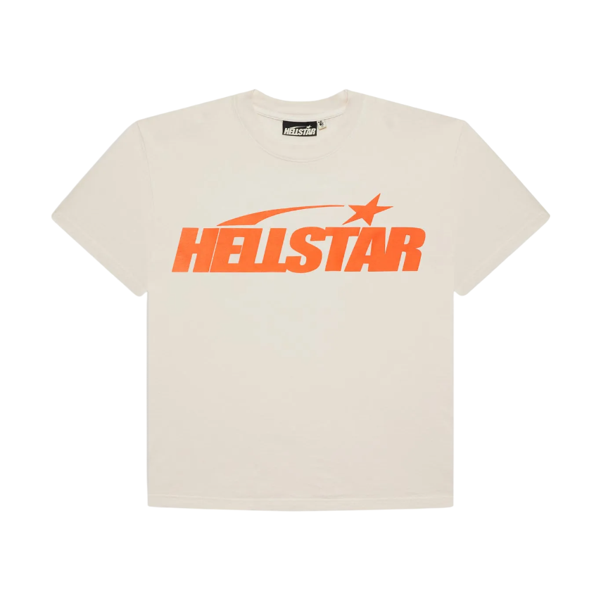 Camiseta Hellstar Classic T-Shirt Branca/Laranja