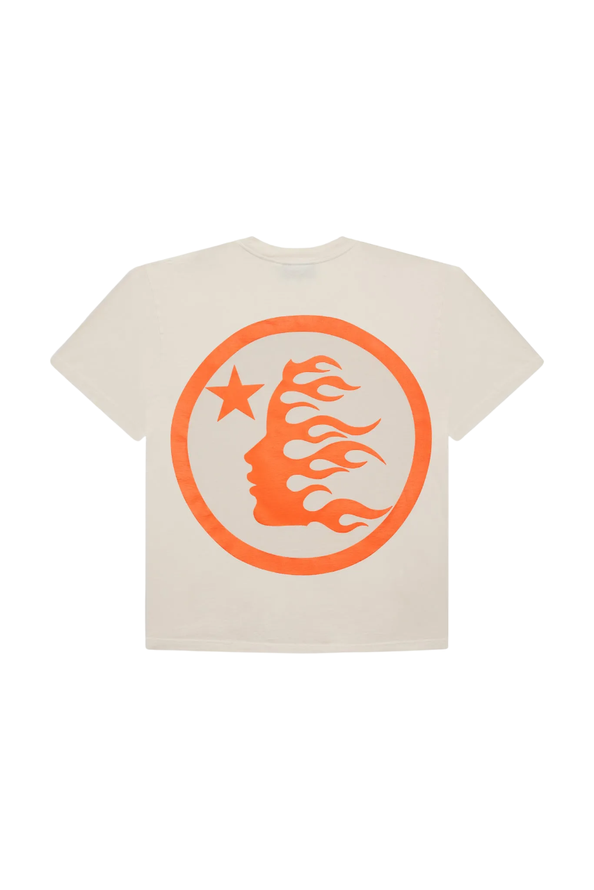Camiseta Hellstar Classic T-Shirt Branca/Laranja