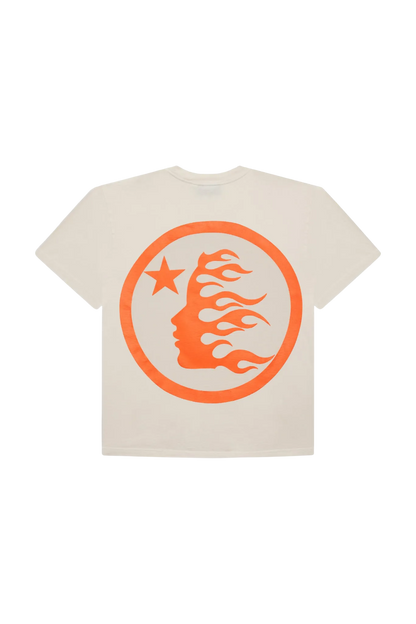 Camiseta Hellstar Classic T-Shirt Branca/Laranja