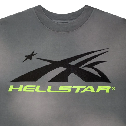 Camiseta Hellstar Sports Core Logo Gel Cinza