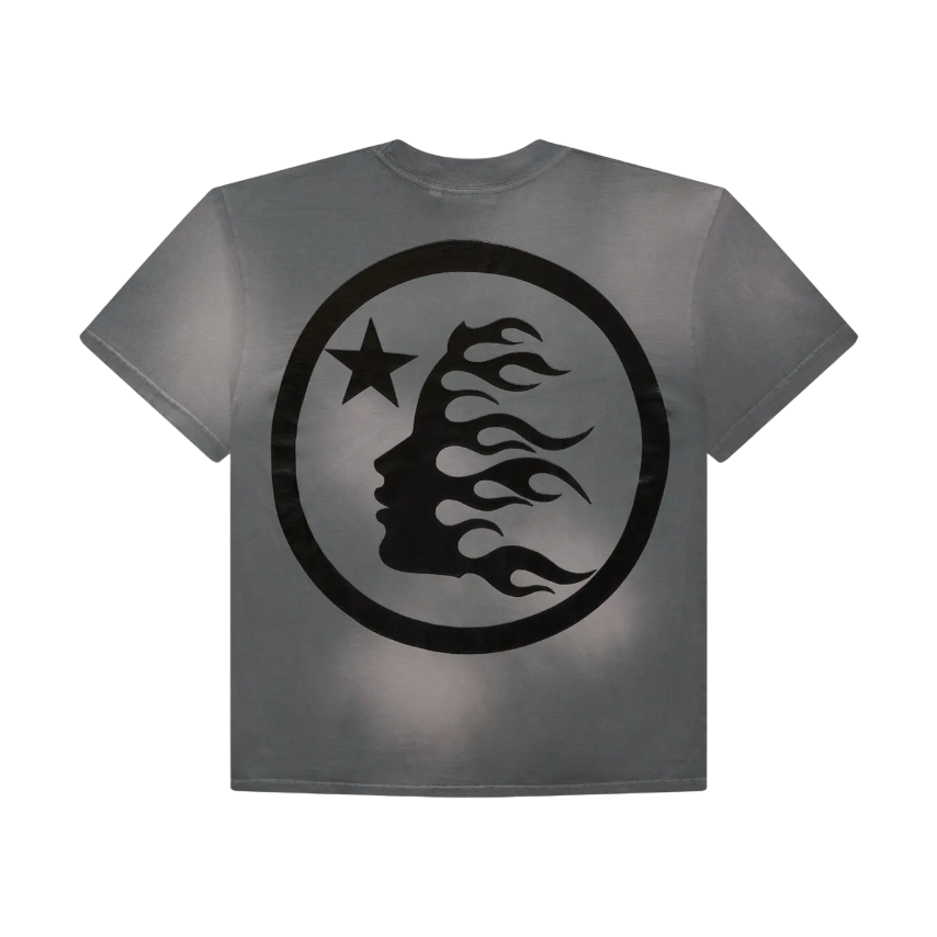Camiseta Hellstar Sports Core Logo Gel Cinza