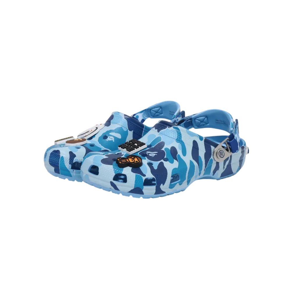 Crocs x Bape Classic Clog Camo Blue