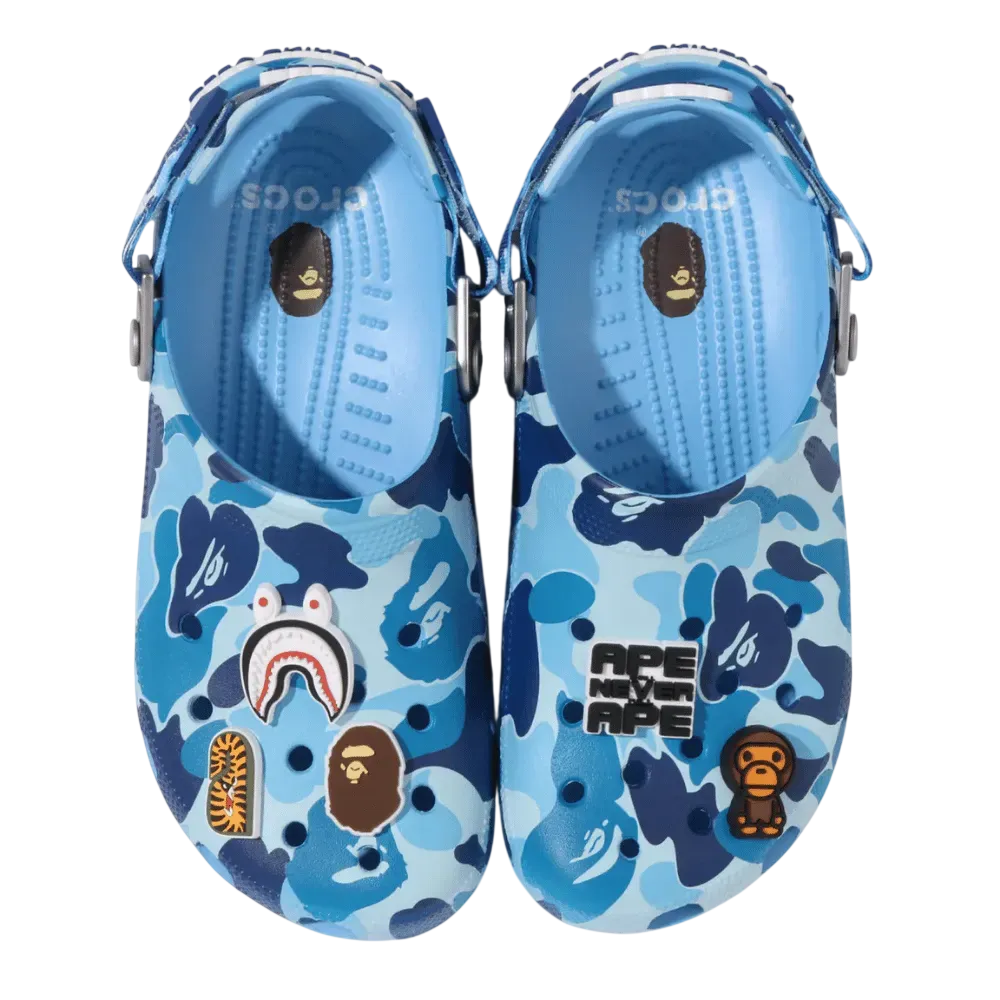 Crocs x Bape Classic Clog Camo Blue