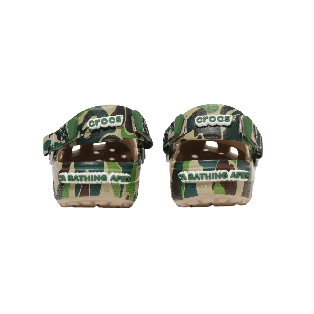 Crocs x Bape Classic Clog Camo Green