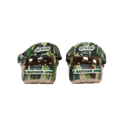 Crocs x Bape Classic Clog Camo Green