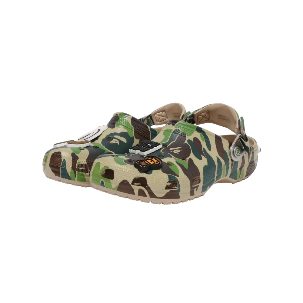 Crocs x Bape Classic Clog Camo Green