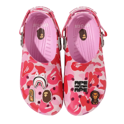 Crocs x Bape Classic Clog Camo Pink
