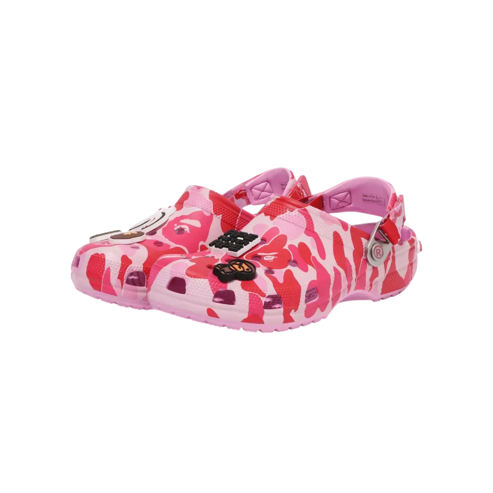 Crocs x Bape Classic Clog Camo Pink