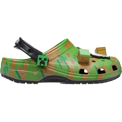 Sandália Crocs x Minecraft Classic Clog Verde Escuro