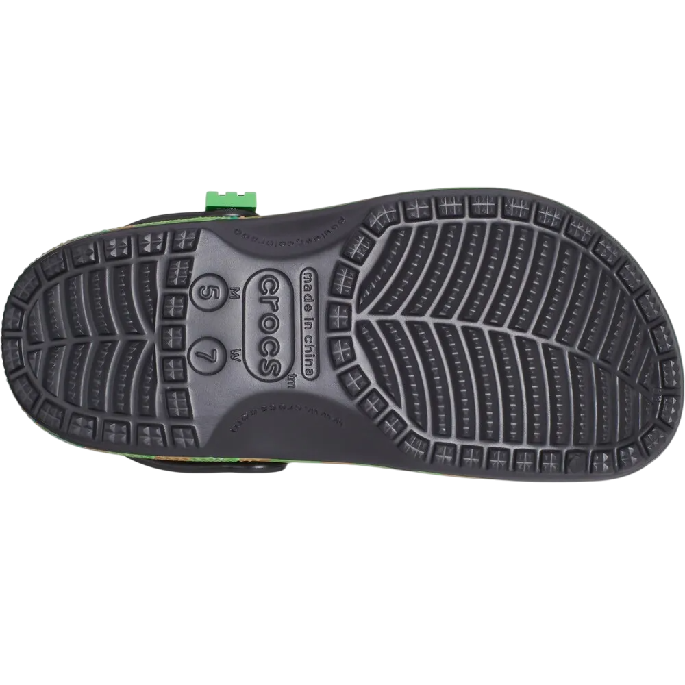 Sandália Crocs x Minecraft Classic Clog Verde Escuro