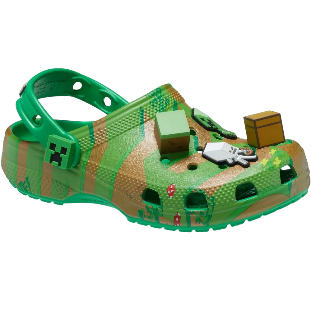 Sandália Crocs x Minecraft Classic Clog Verde