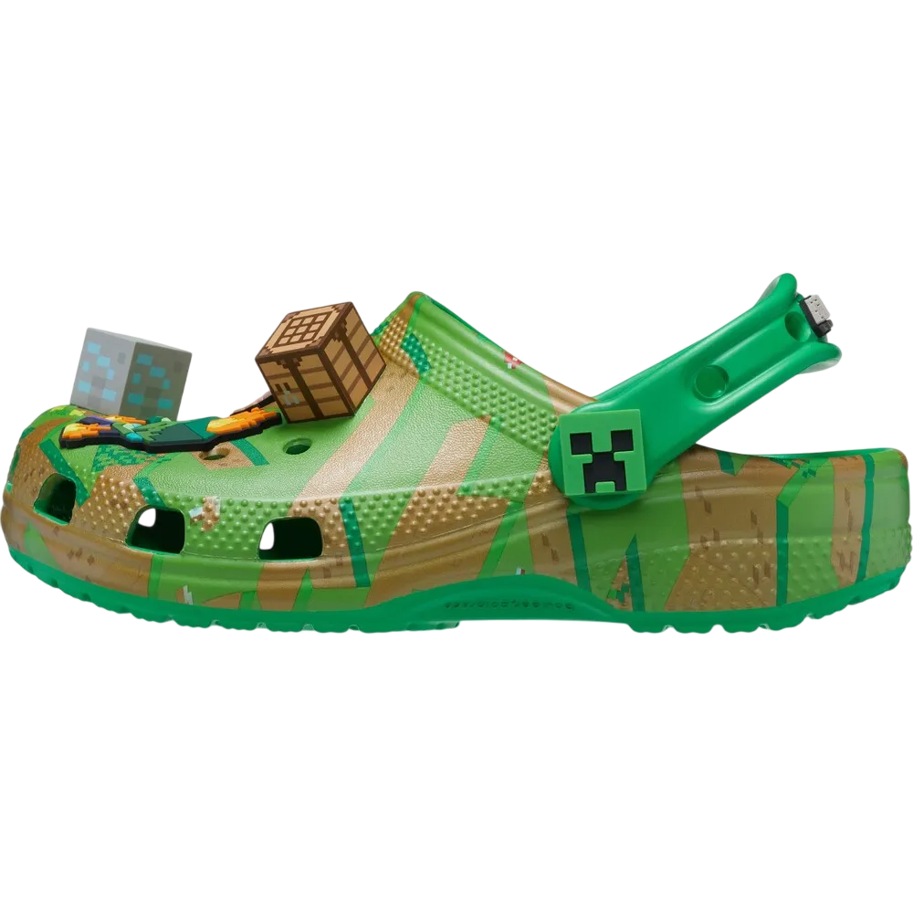 Sandália Crocs x Minecraft Classic Clog Verde
