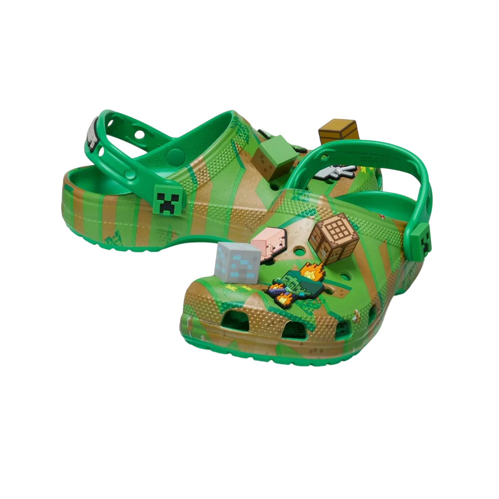 Sandália Crocs x Minecraft Classic Clog Verde